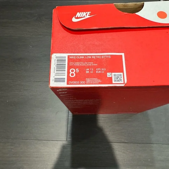 Nike Dunk Low Retro BTTYS Apple Green Yellow Strike - Picture 3 of 3